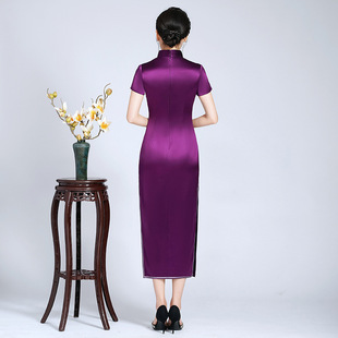2026新款喜婆婆婚宴装敬酒服旗袍高端刺绣嫁女儿婚礼妈妈结婚礼服