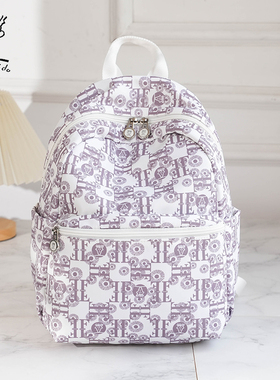 菲都狄都双肩包女2026新潮旅行牛津布背包女士百搭时尚帆布书包包