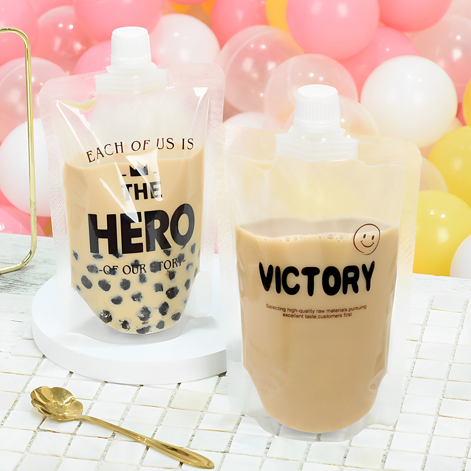 奶茶袋豆浆袋浓缩咖啡袋吸嘴袋酸梅汤包装袋一次性果汁袋饮料袋子