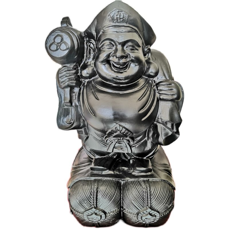【招财摆件】天然泰山玉大黑天 摩诃迦罗旺宅风水法器桌面摆件