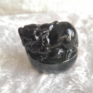 宝皮休吉祥物收藏品送朋友礼品 招财进宝貔貅泰山玉手把件小摆件元