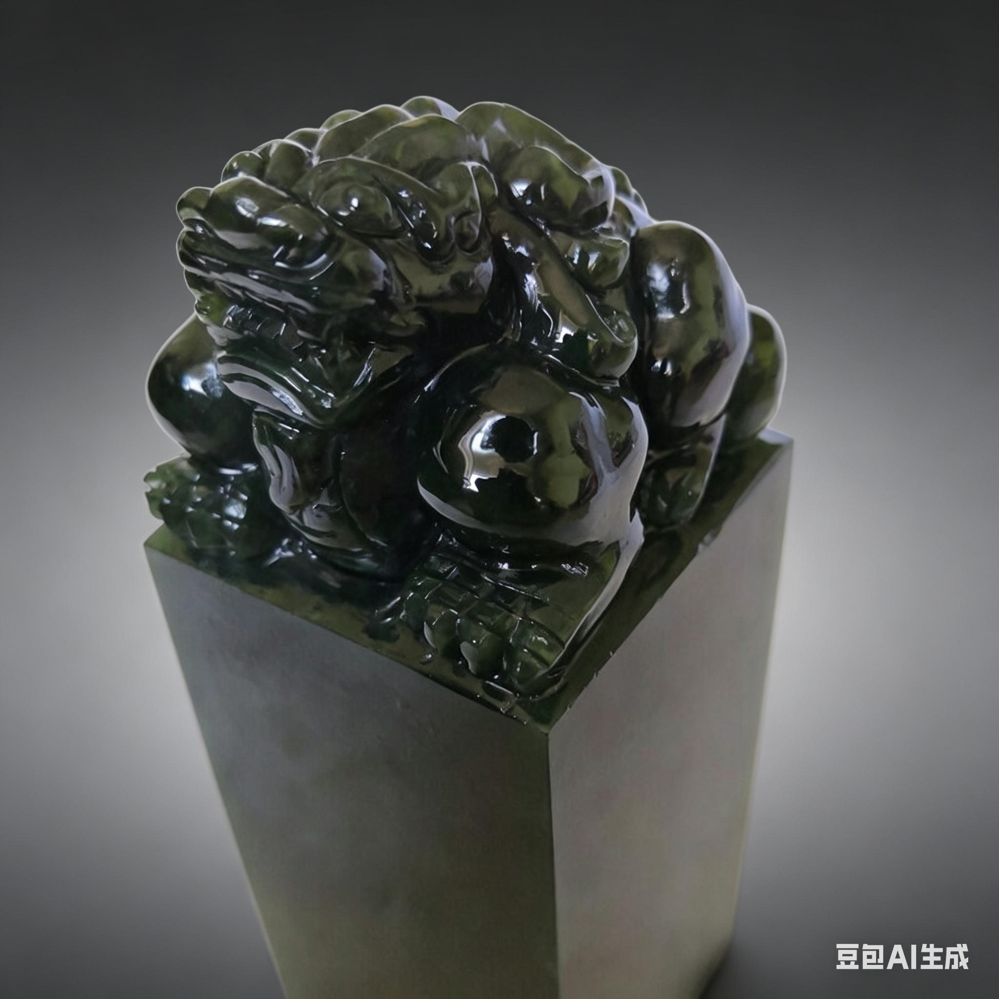 泰山玉貔貅印章招财镇宅旺事业风水摆件纯手工办公桌摆件送礼礼品