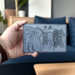 道家文化用品甲马印板兵马甲印版甲马神印天然泰山玉印章可定制
