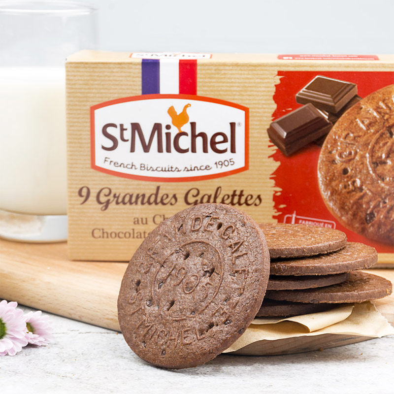 法国原装进口圣米希尔巧克力味黄油曲奇150健康零食