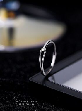 s925纯银鲁伯特之泪戒指女韩版轻奢简约小众轻奢设计百搭对戒代发