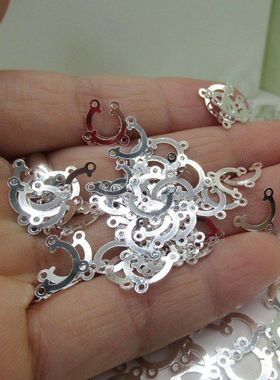 s925银吊坠挂件diy手工耳环流苏耳饰品配件