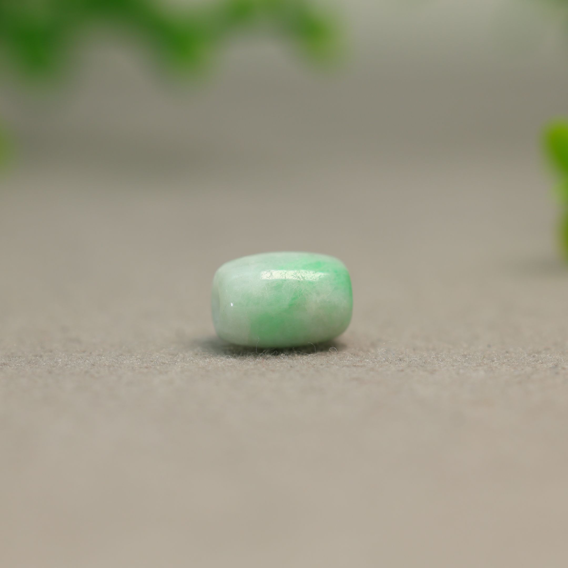 缅甸天然A货翡翠路路通转运珠