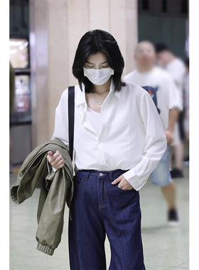 十一的信｜原创无性别穿搭秋季新款长袖衬衫冰丝高级感宽松休闲