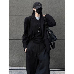 外套腰带调节设计简约 原创中性风无性别休闲西装 十一 信|新款