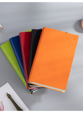 A7口袋本子随身简约小清新记事小本子A6软皮手帐本笔记本文具定制