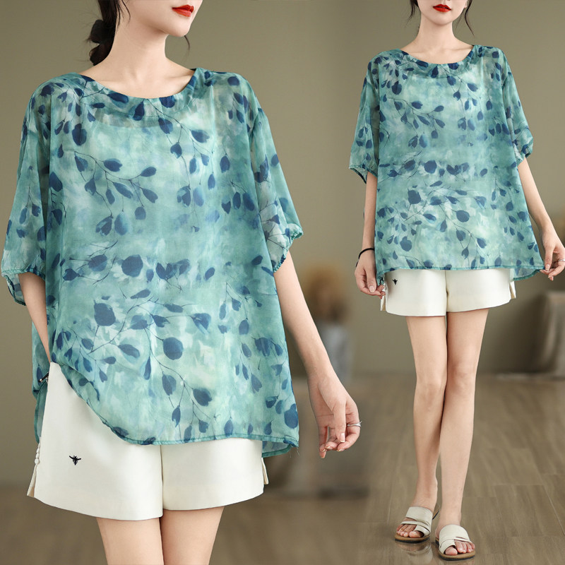 甜美碎花后背系带娃娃衫上衣女夏季大码胖妹妹宽松显瘦中长款t恤,女装/女士精品,大码内搭,淘宝优惠券,粉丝福利购,淘宝优惠卷