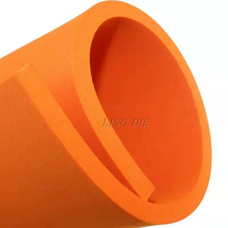 橙色高弹刀模45度冲床3mm泡棉