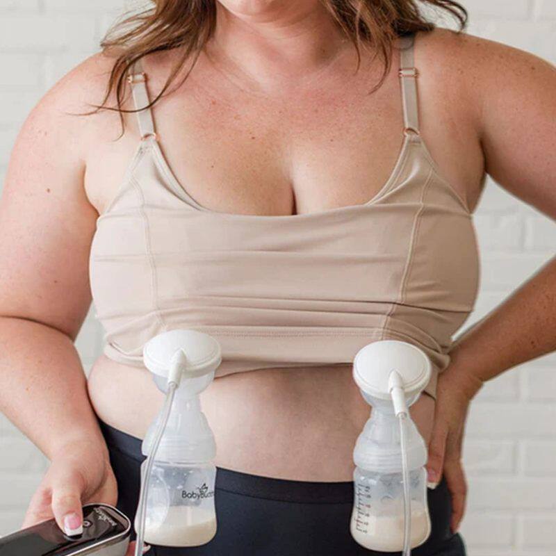 专业母婴哺乳内衣牛奶丝透气孕期无束缚薄款背心免手扶吸奶器文胸