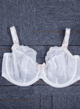65-90ABCDE钢圈大罩杯超薄欧美内衣 白色大码文胸 全罩杯胸罩