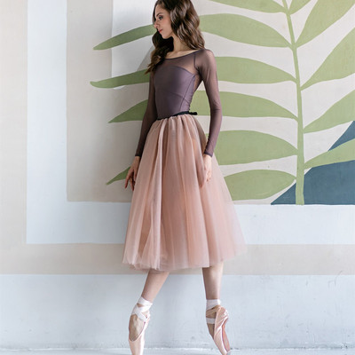 720度大圆摆系带舞蹈纱裙