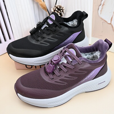 25年冬季老北京女棉鞋加绒加厚防滑软底户外中老年休闲健步妈妈鞋