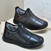 男棉鞋 冬季 加绒保暖男士 老北京布鞋 休闲鞋 软底轻便防滑中老年爸爸