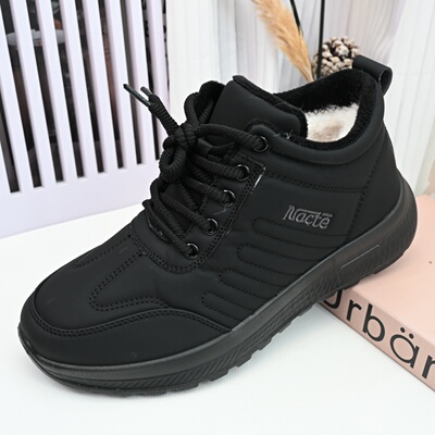 冬季老北京布鞋高帮加绒保暖棉鞋
