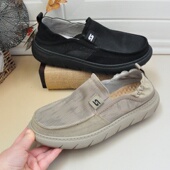 宽头休闲爸爸鞋 夏季 老北京透气男网鞋 松紧后跟网面宽脚防滑轻软底