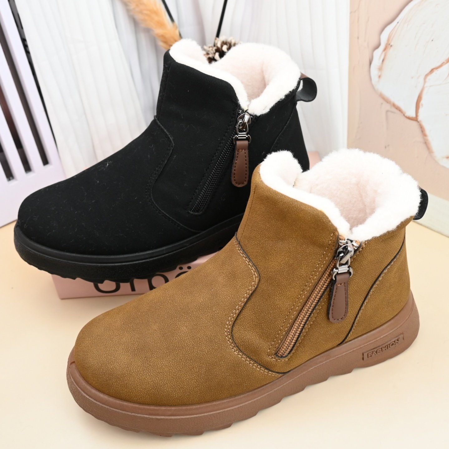 25冬老北京女棉鞋加绒高帮防滑软底中老年休闲棉靴平底妈妈雪地靴,女鞋,棉鞋,淘宝优惠券,粉丝福利购,淘宝优惠卷