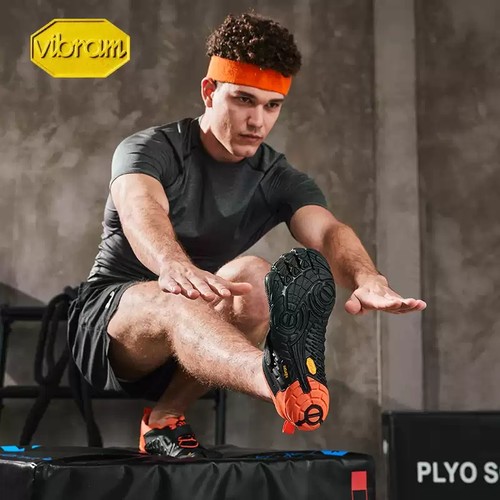 Vibram五指鞋男 赤足深蹲举重训练室内健身运动防滑耐磨鞋VTRAIN