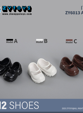 现货12分bjd mjd娃鞋 ob24 妖精体D男 出逃体黑白棕玛丽珍鞋胶鞋