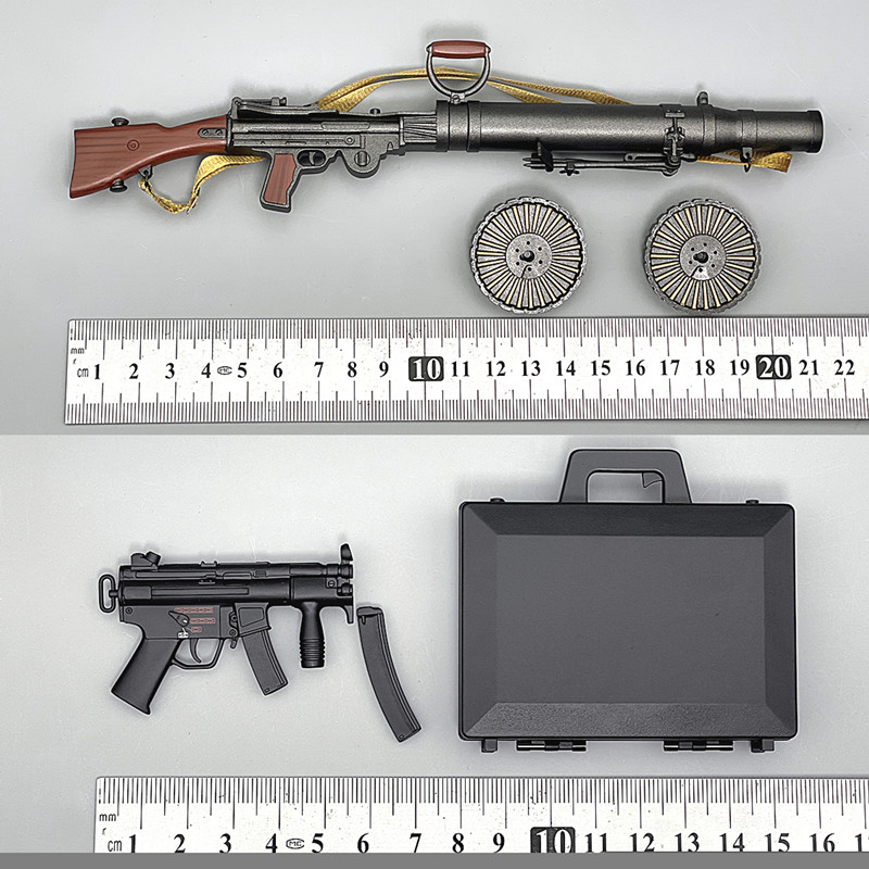 MP5K刘易斯机枪1/6和平精英兵人