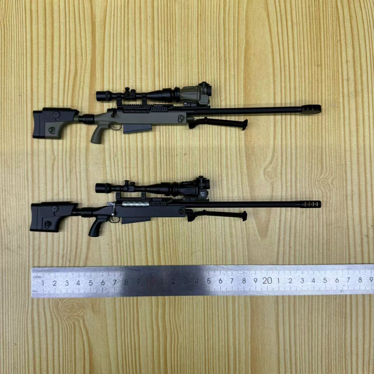 军绿色狙击枪ZYTOYS兵人模型1/6