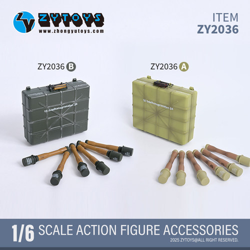 ZYTOYS德军1/6手榴弹箱套装模型