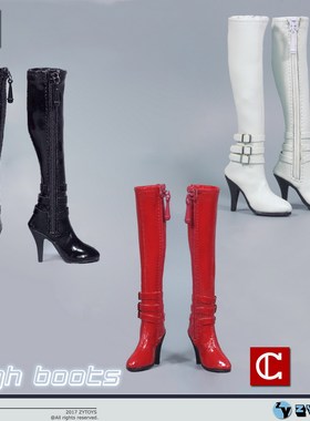 ZYTOYS 1/6 手办人偶 娃娃 高筒拉链女皮靴 ZY1008 空心无脚 现货