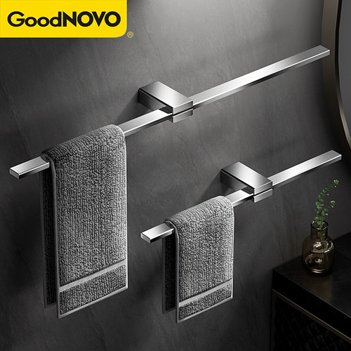 毛巾架单杆304不锈钢极简轻奢