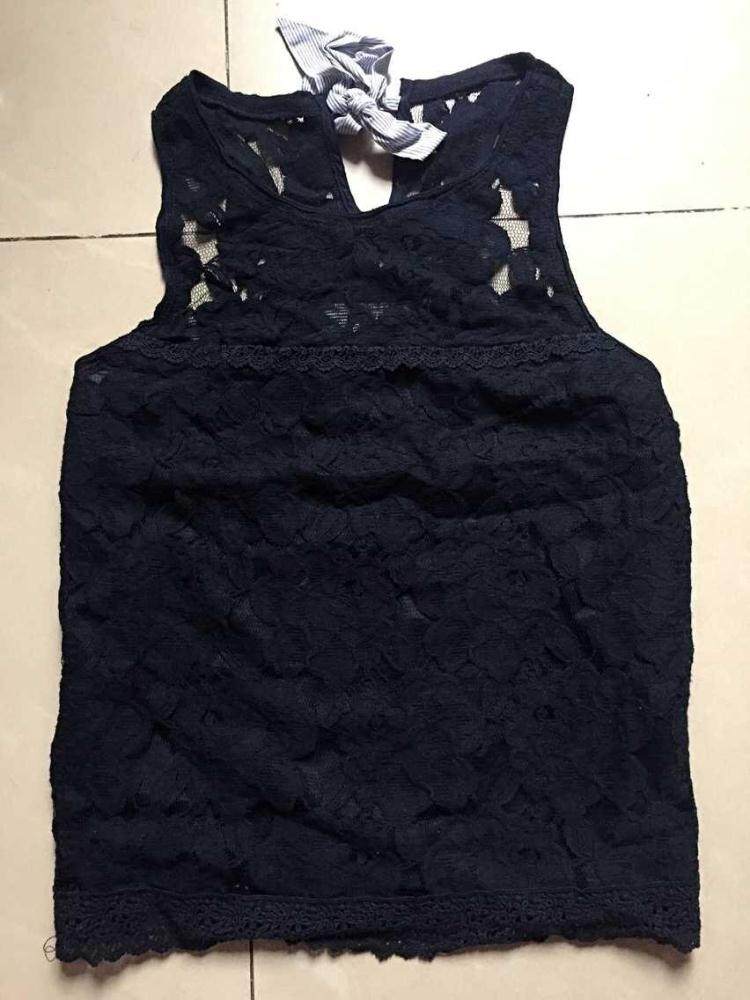 AF/欧美女背心经典蕾丝工字百搭女式打底 刺绣纯棉层舒适 特价