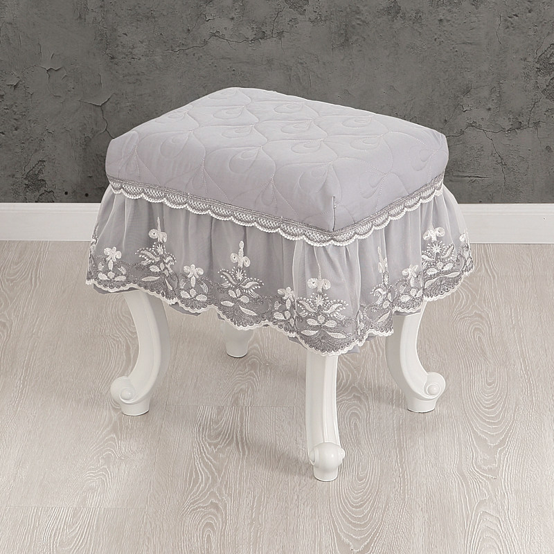 巧致生活化妆凳套欧式加厚坐垫套罩凳子钢琴凳保险柜高档防尘盖布