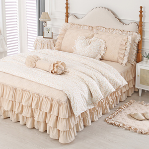 巧致生活全棉四件套纯棉床上用品床裙被套2023年高级感雅典娜