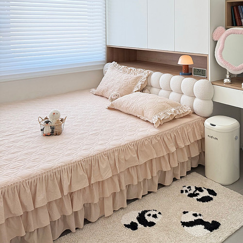 定制四季通用榻榻米床盖专用新款床裙花边裙摆轻奢高级感2025年