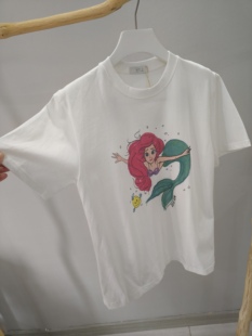 T恤 小美人鱼白色短袖 节女装 春夏季