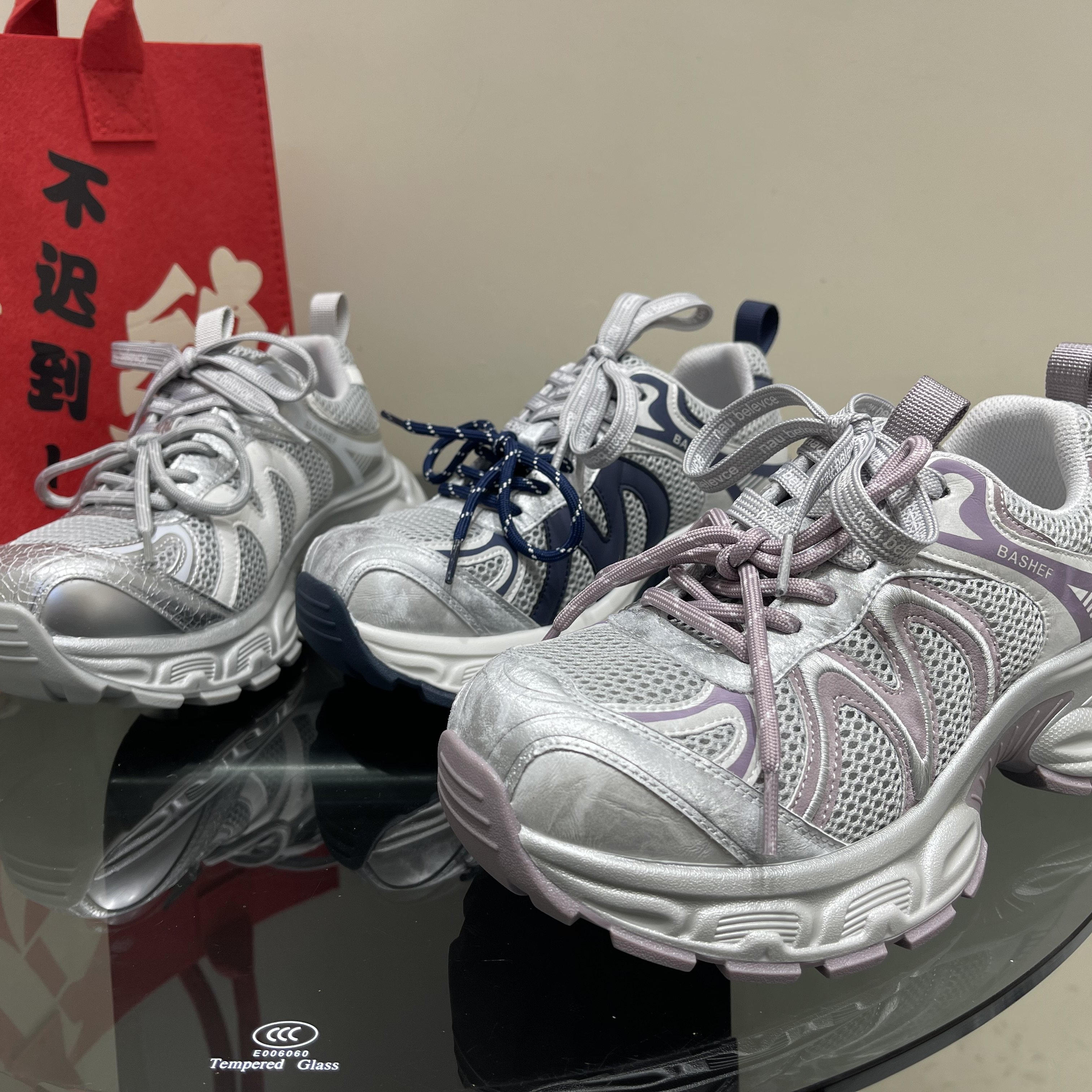 真皮增高透气老爹鞋女2026早春新款圆头系带户外登山鞋软底运动鞋