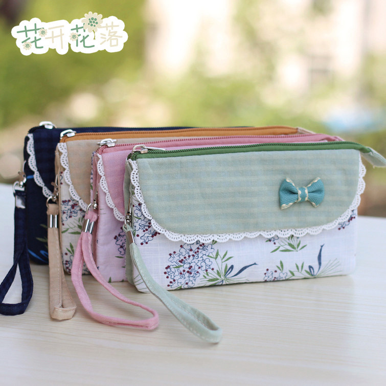 小清新手袋女手机钱包迷你小手包布包手拿装手机钥匙包布袋小包包在类目 箱包皮具/热销女包/男包, 女士包袋中 - 来自Buy2taobao.com提供专业的淘宝代购服务