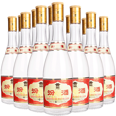 汾酒53度黄盖玻475ml*12瓶白酒