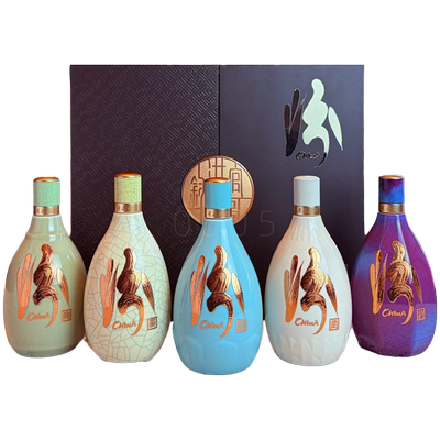 汾酒五大名窑礼盒375ml*5瓶