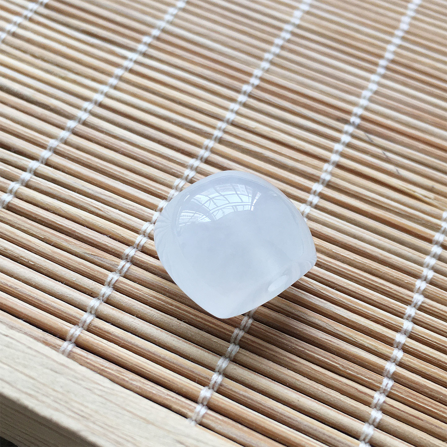 冰种纯净玉多宝珠手串配珠
