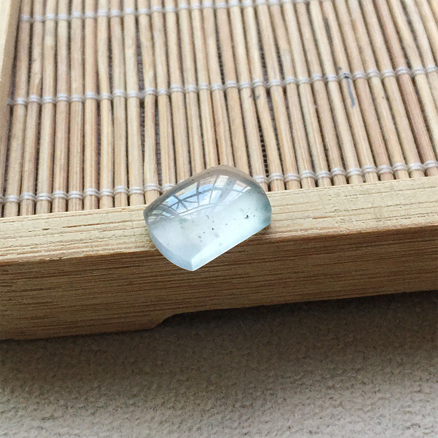 玻璃种纯净起光玉裸石蛋面
