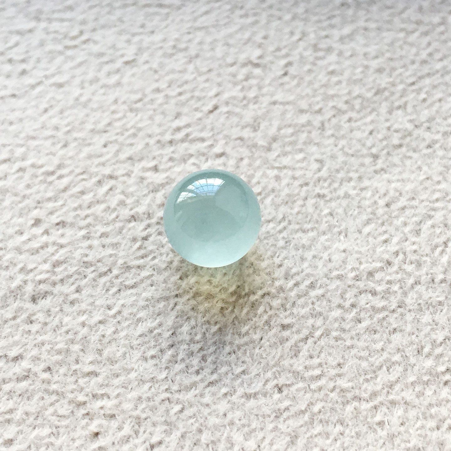 缅甸天然翡翠冰绿圆珠子手串配珠卡7mmA货老坑种高档冰种绿色圆珠