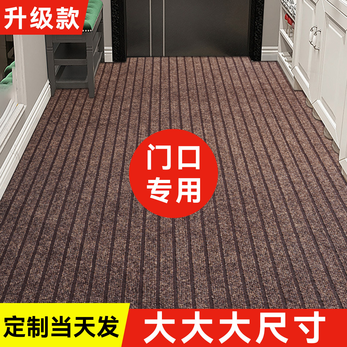 进门地垫门口耐脏防滑垫脚垫家用玄关进户门外地毯可裁剪入户门垫_虎窝淘