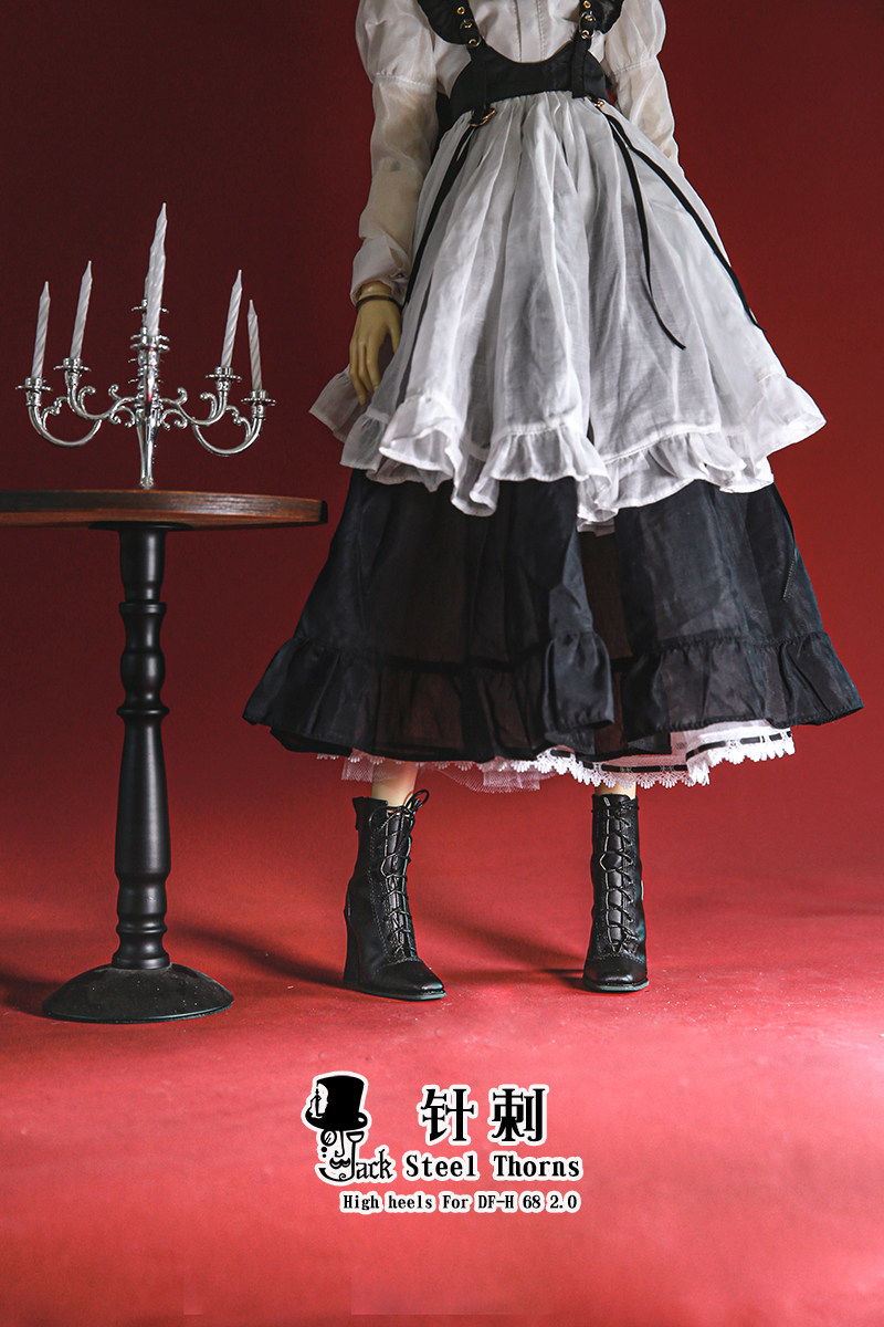 现货-【老杰克】 针刺   bjd dfh68 2.0高跟靴  非人用