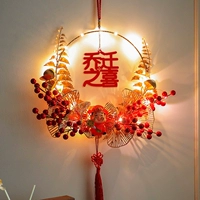 2024 Новогодний новогодний декоративный подвеска светящиеся благословение персонаж