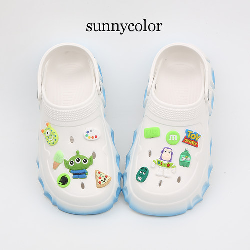 sunnycolor时尚潮流软底洞洞鞋