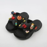 Sunnycolor Толстая нижняя дырочка Женская лето милая маленькая ведьма охлаждает и нажимает высокие анти -скольжения