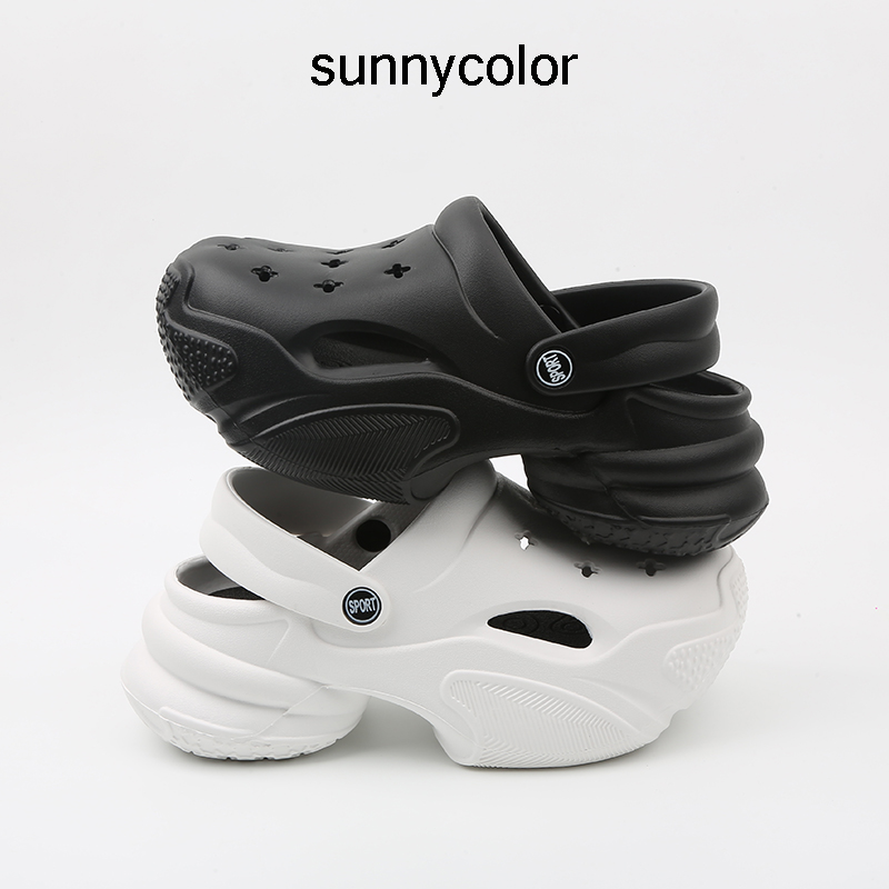 sunnycolor增高跟老爹洞洞鞋