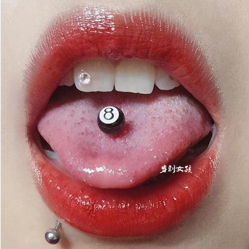 台球横穿钉替换钉小台球黑8舌钉